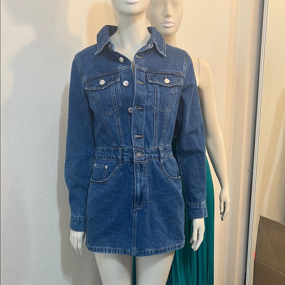 Forever 21 Denim Button-Up Dress